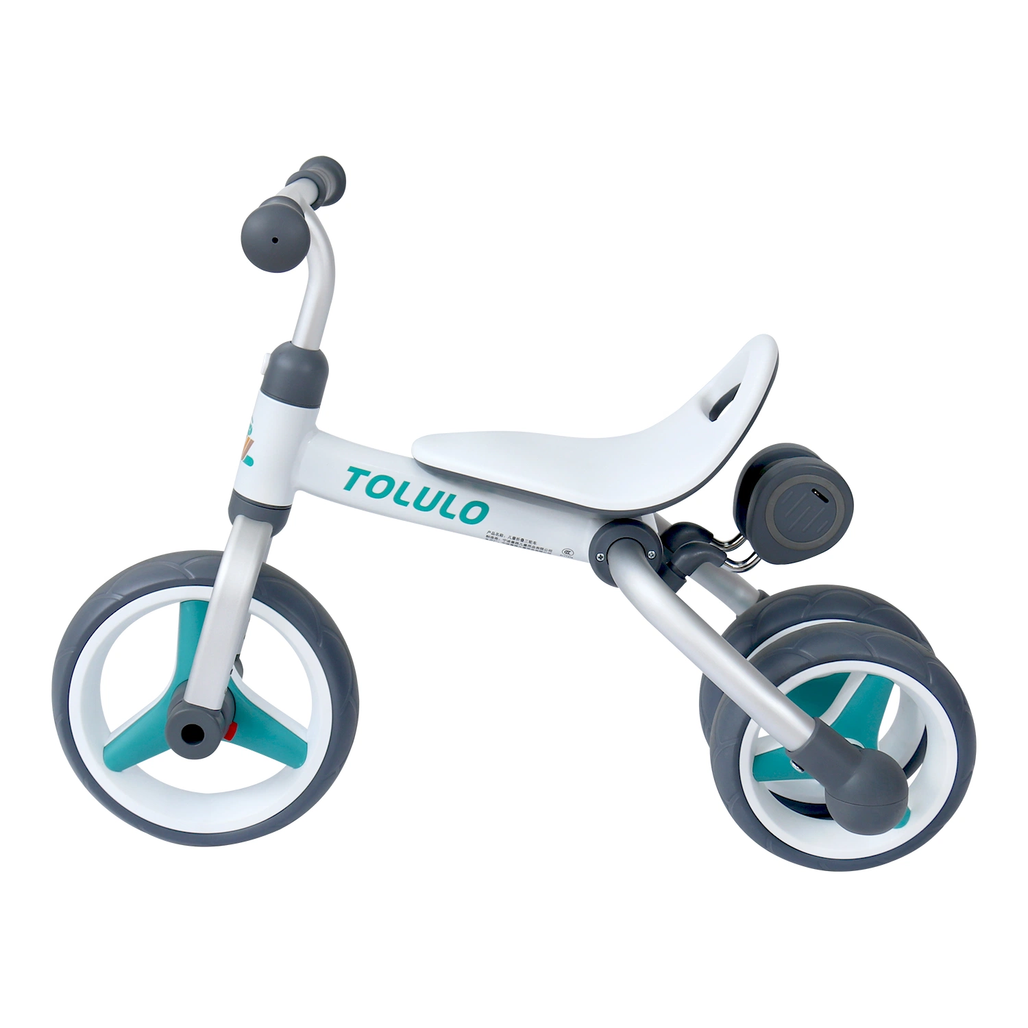 Kids Ride on Toy Bike Folding Baby 8 Inch 3 Wheel Balance Bike Bycicle Aluminum Cycle for Baby Kids Girls