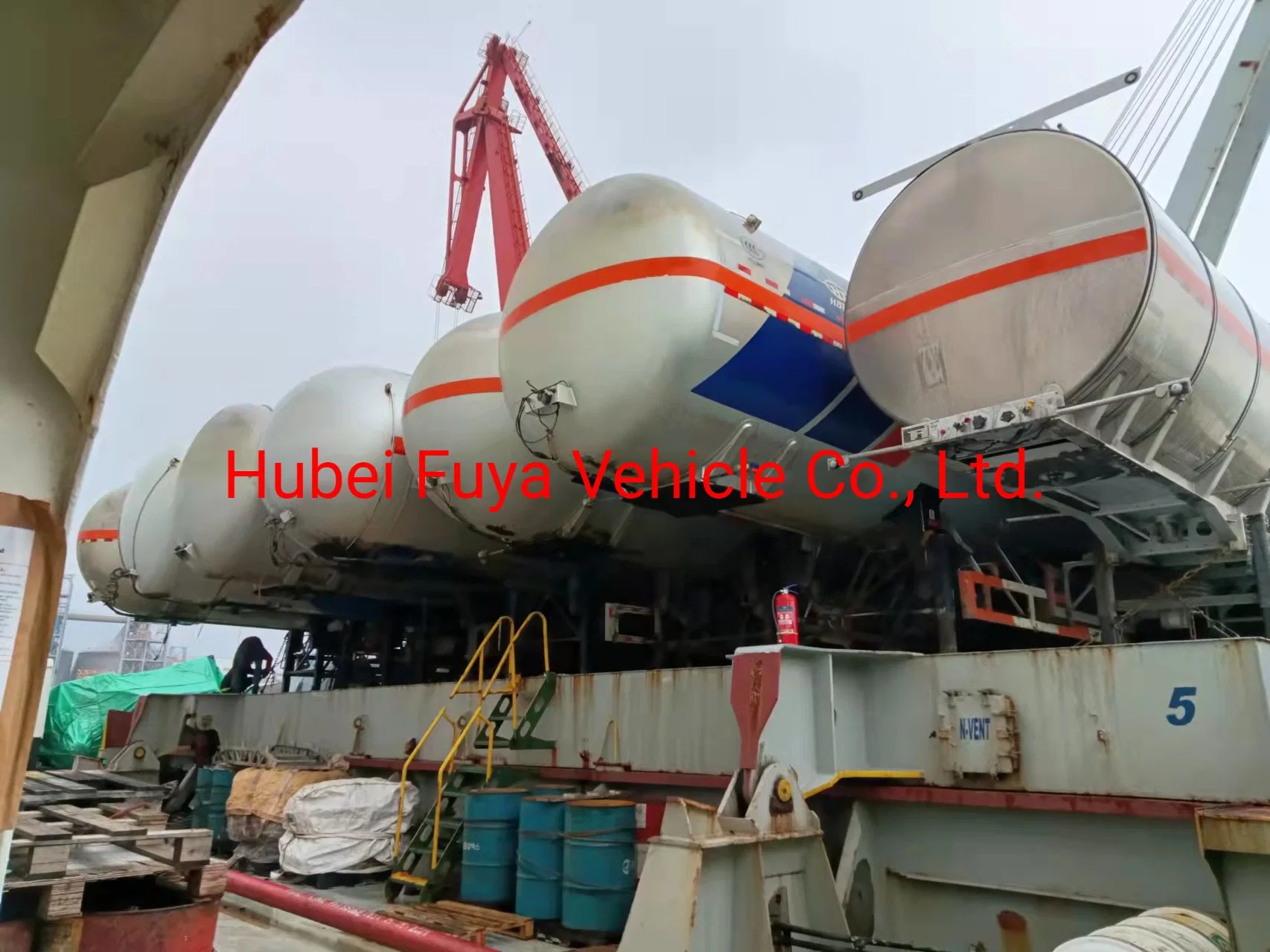 Used 2010-2015 Years Second Hand 50000 Liters 56000 Liters 60000 Liters Propane LPG Tanker Semi Trailer