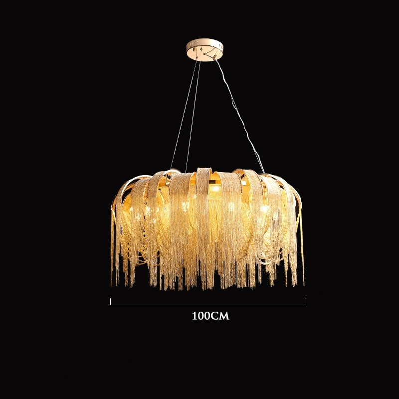 Скандинавская постмодерн Fringe Chandelier Художественное креативитипеленгическое освещение интерьера.