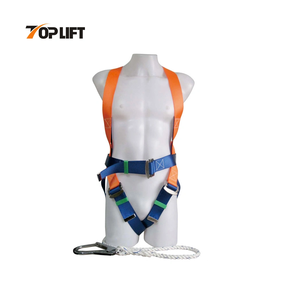 Adjustable Protection Full Body Safety Harness Belt with Lanyard