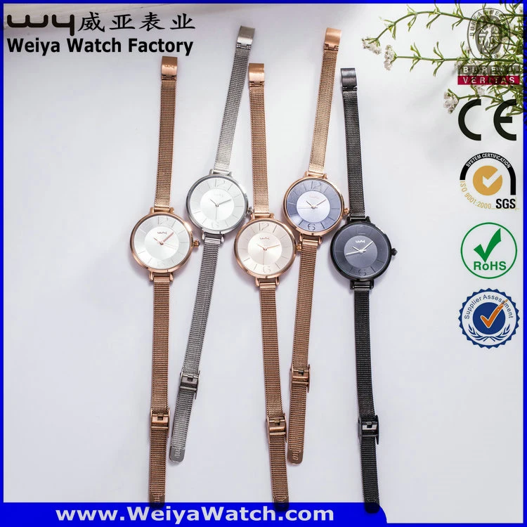 Factory Wholesale/Supplier Promotion Steel Water Resistant Jewelry Set Watch (WY-135)