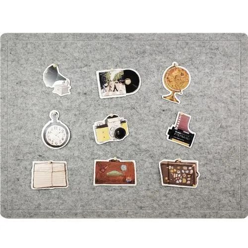 Home Wall Decoration Large Sauqre Notice Board Polyester Felt Acoustic Pin Boards