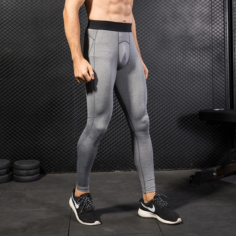 Mens Leggings Running Compression Gym Yoga Pants Breethable Sportswear Men Long Pants
