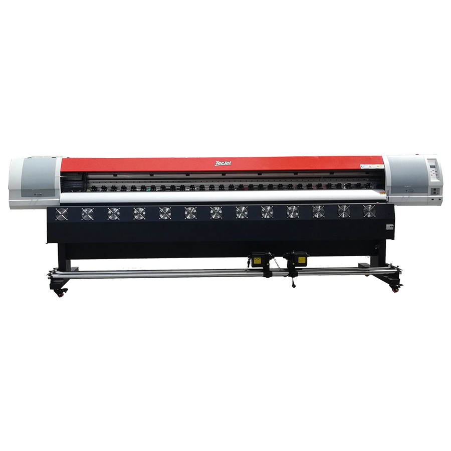 Tecjet 10 Feet XP600 Druckkopf Digitaler Inkjet Eco-Lösungsmitteldrucker Digital Banner Druckmaschine Preis