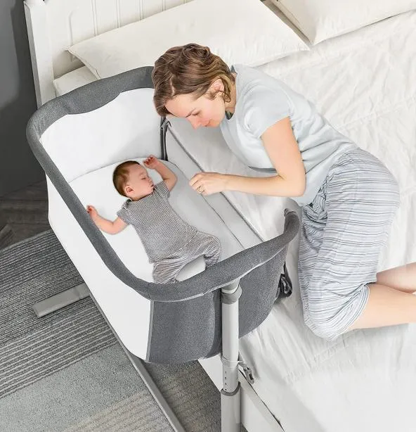 Baby Adjustable Bedside Bassinet Crib Co Sleeping Safety Cot