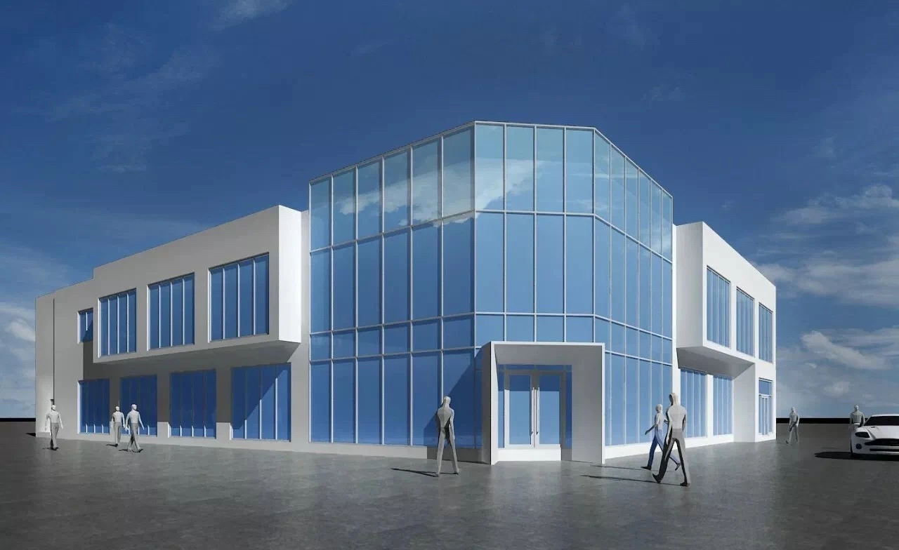 Стальные конструкции демонстрационный зал/ выставочный зал в Арубе