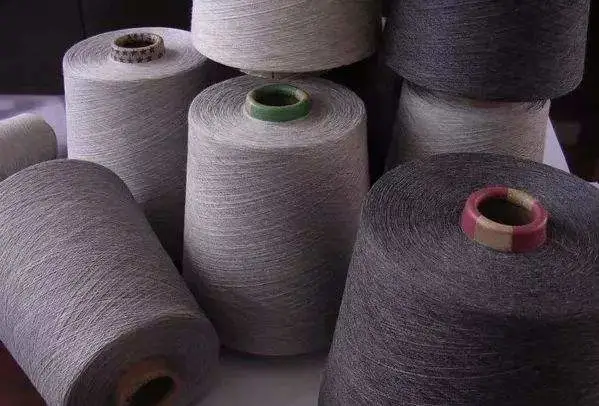 Recycle Polyester Yarn DTY Cotton-Like, 32s, Melange 3# Grey, Imitation Cotton Wholesale/Supplier High quality/High cost performance  Grs Certificate Tc for Weaving Knitting Warp