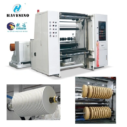 China Kraft papel Slitting máquina papel Jumbo rollo Slit Reescritura Máquina de corte rollo de papel Slit máquina de artesanía papel Slitter Rewinder Máquina con Precio barato