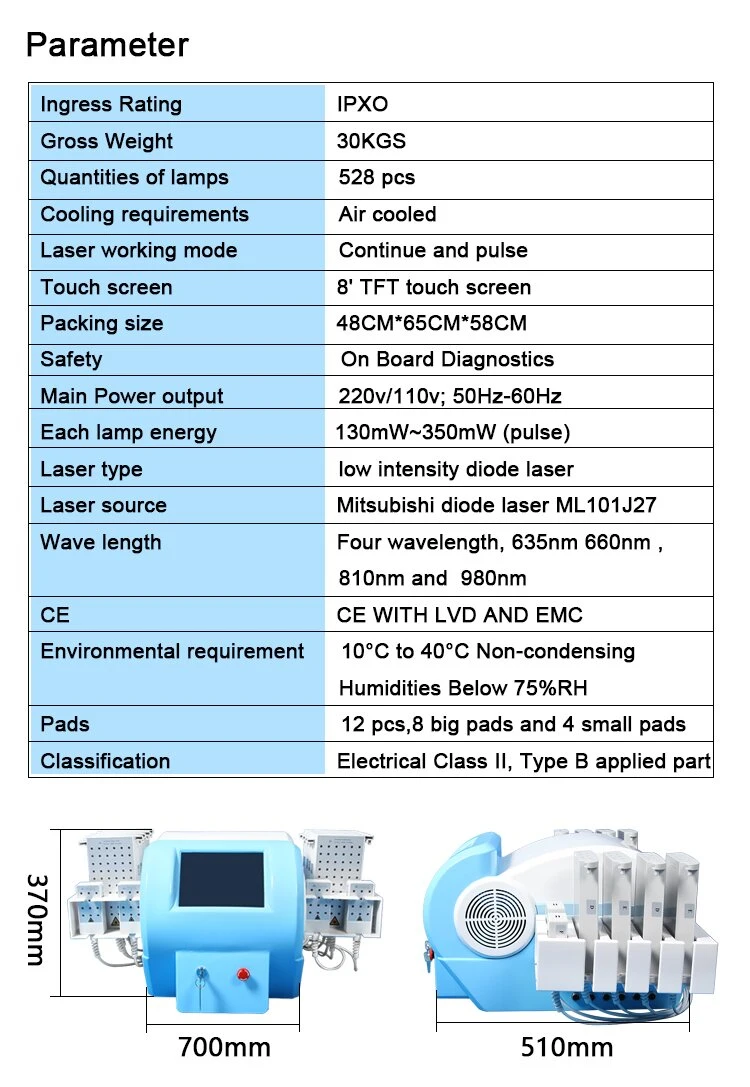 Factory Price High quality/High cost performance  4D Diode Lipo Laser Body Shaping Laser Weight Loss Machine