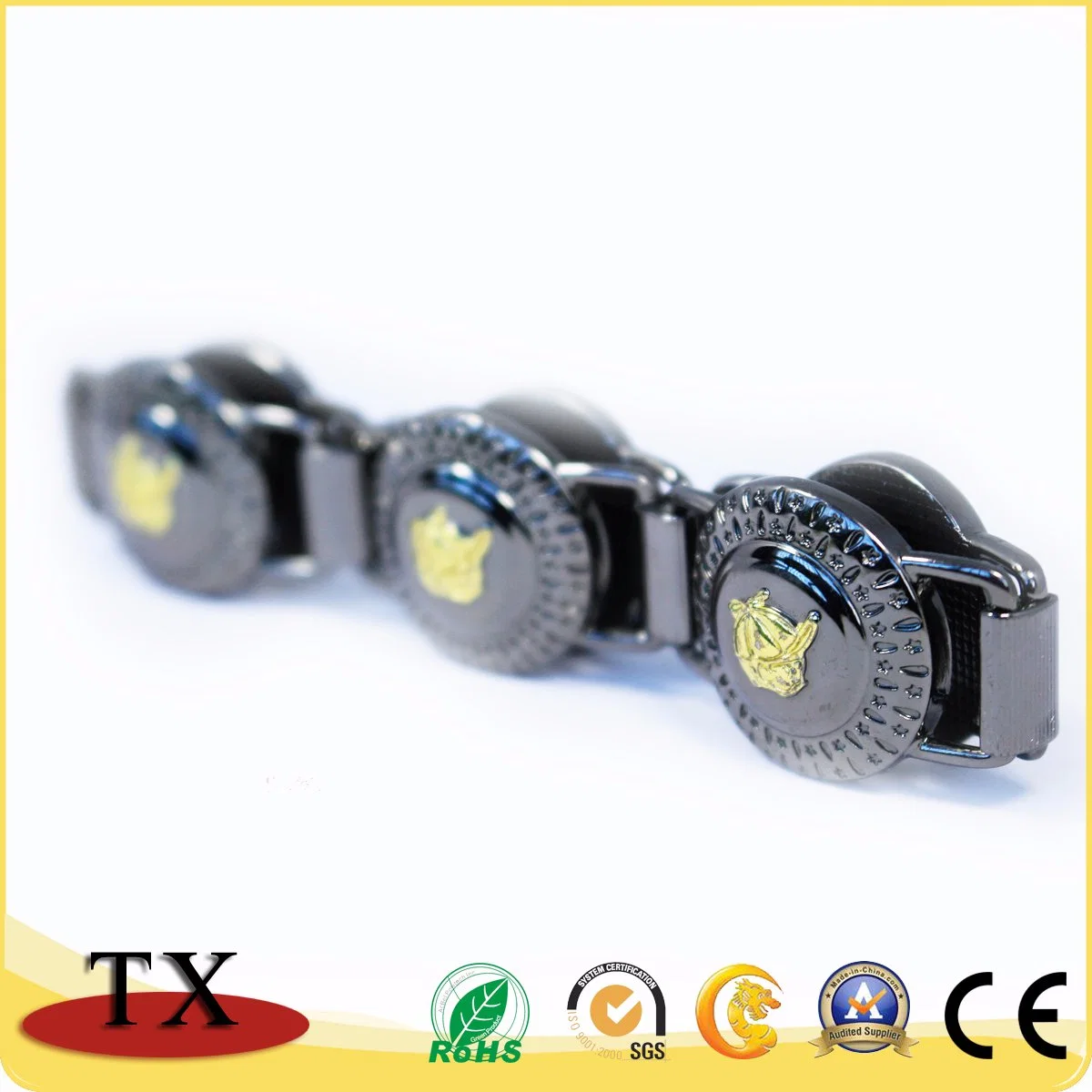 Customized Antique Black Metal Bracelet for Souvenir