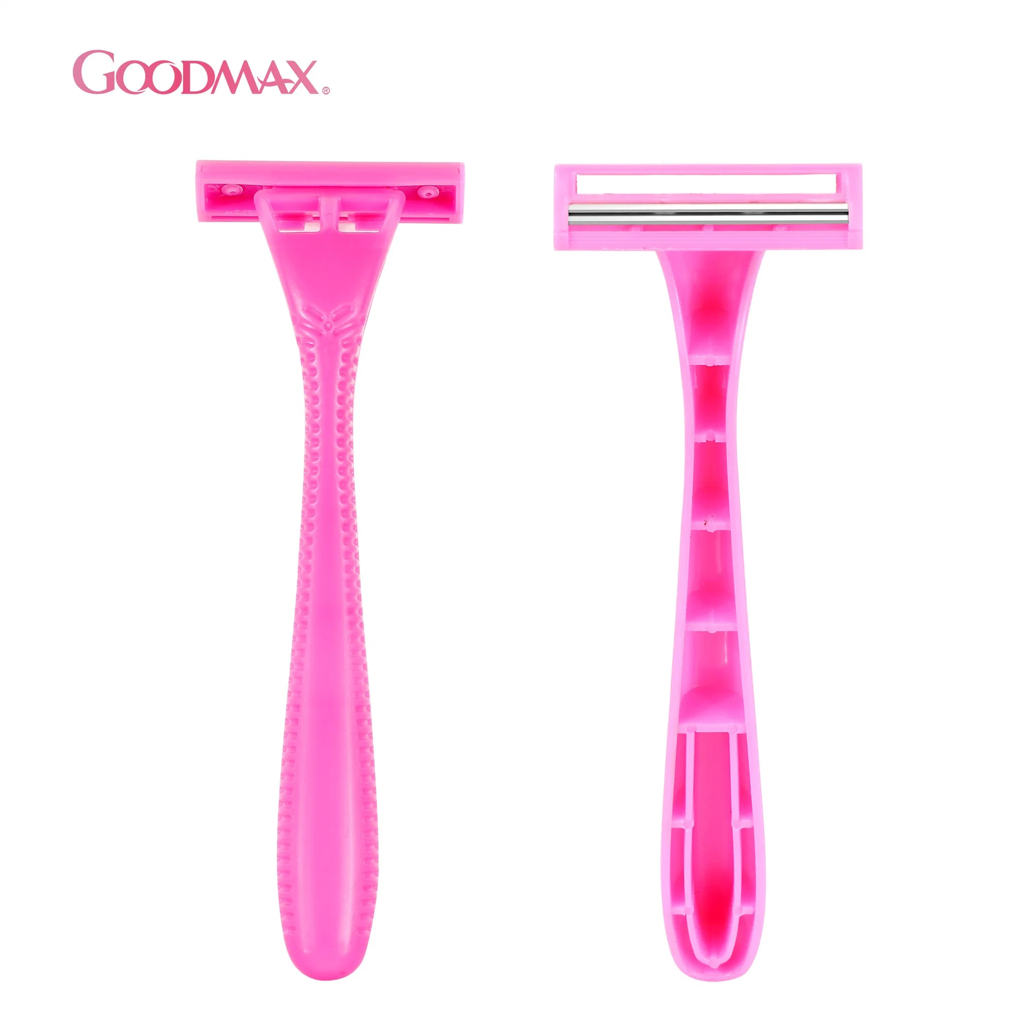 Classical Twin Blade Disposable Shaving Razor with Plastic Handle