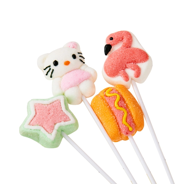 Halal Manufacture Marshmallow Confectionery Candy and Sweet New Marshmallow Lollipop Candy