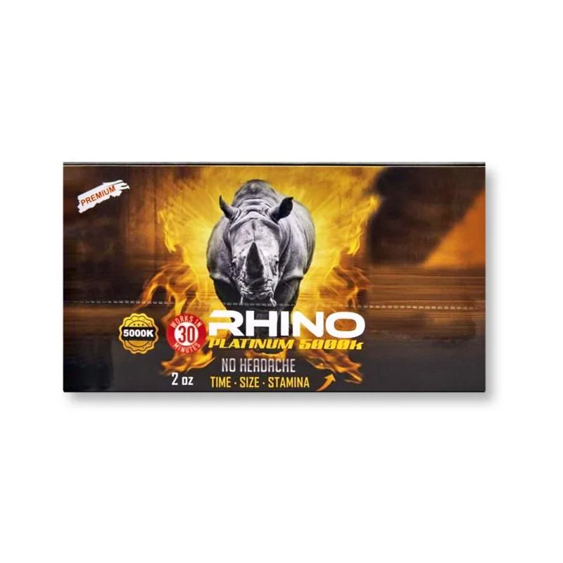 Energy Drink Shot und Shake Rhino Platinum Shot selbstbewussten Mann 12 Anzeige