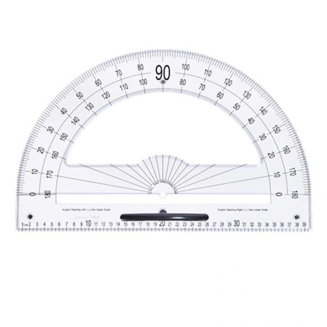 Plastic Protractor Large Triangle Ruler for Teacher