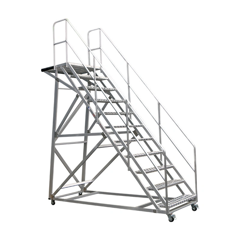 Aircraft Docking Adjustable Maintenance Aluminum Alloy Work Platform