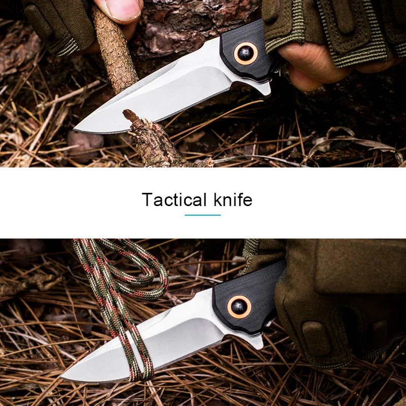 Hot Selling 7" Stain Steel G10 Pocket Folding Knife for Outdoor Camping Hunting