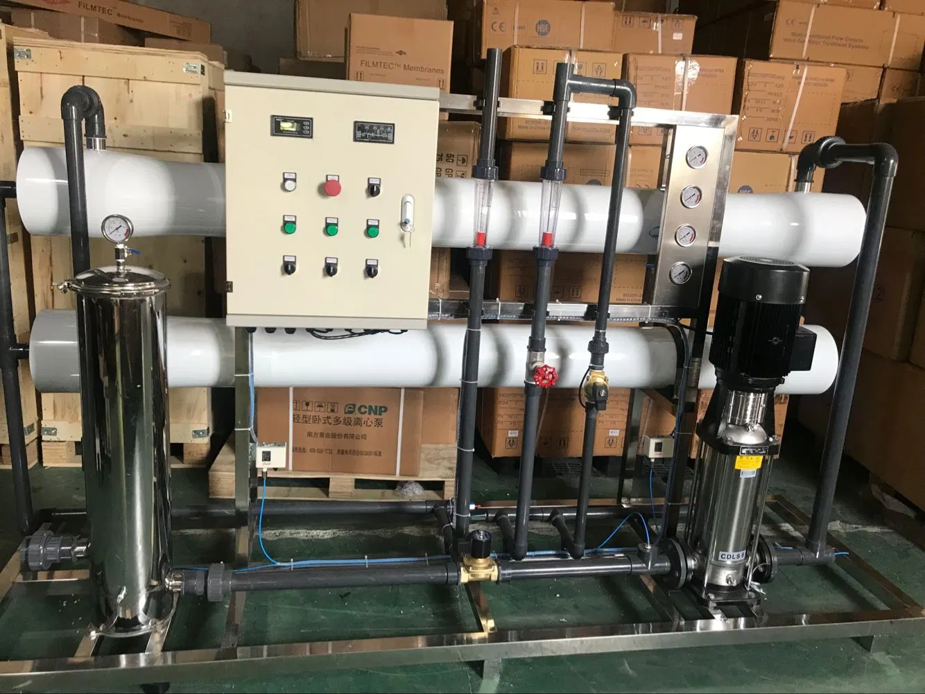 Panel Type Pressure Meter for Industrial RO Water Treatment