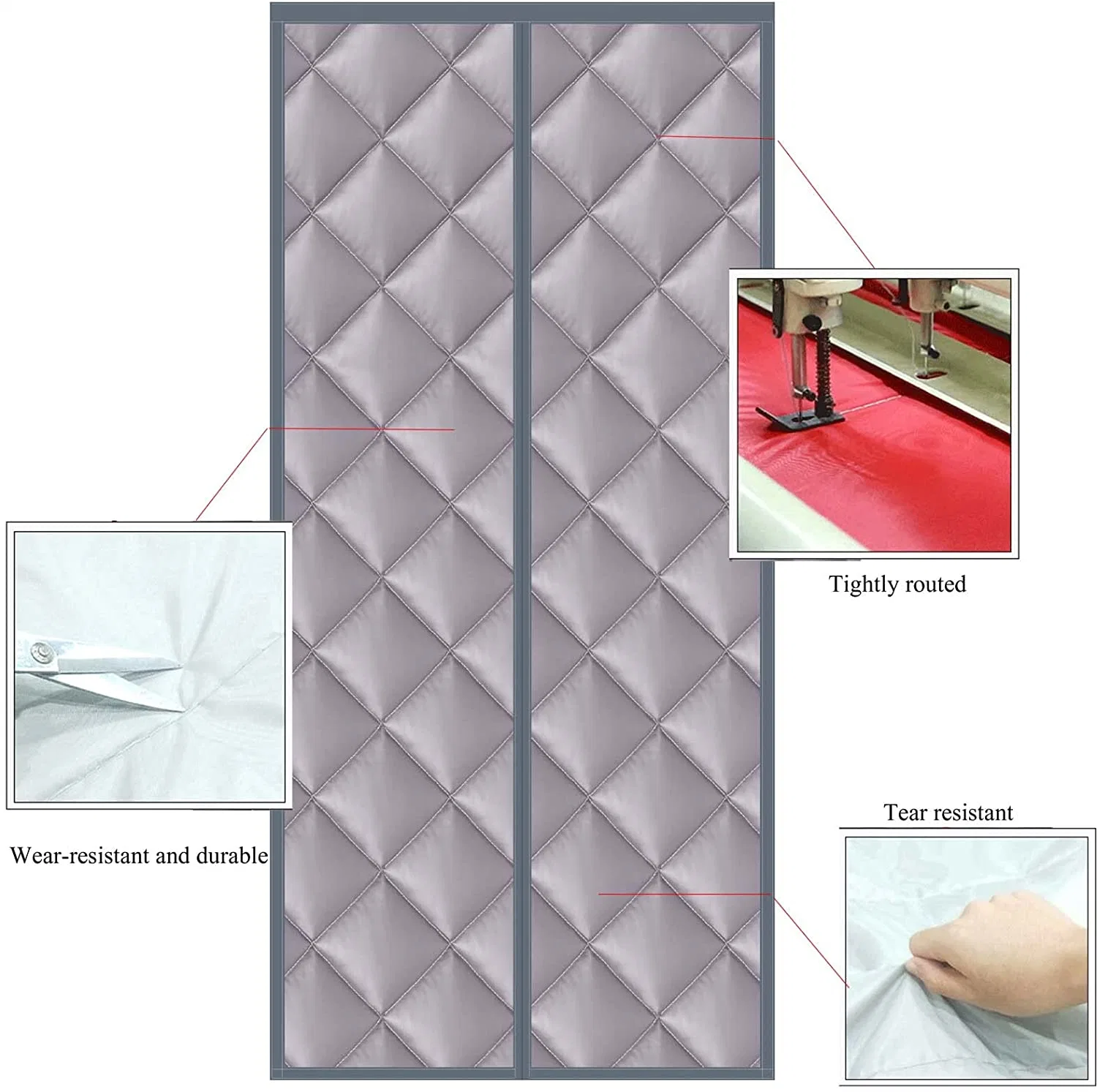 Winter Heat Preservation Sound Insulation Cotton Curtain Canvas Curtain Door Screen