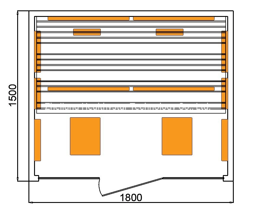 Sauna infrarouge familial en bois