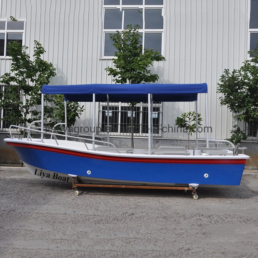 Liya 19feet Fiberglass Panga Boats Manufacturers Passenger Boat