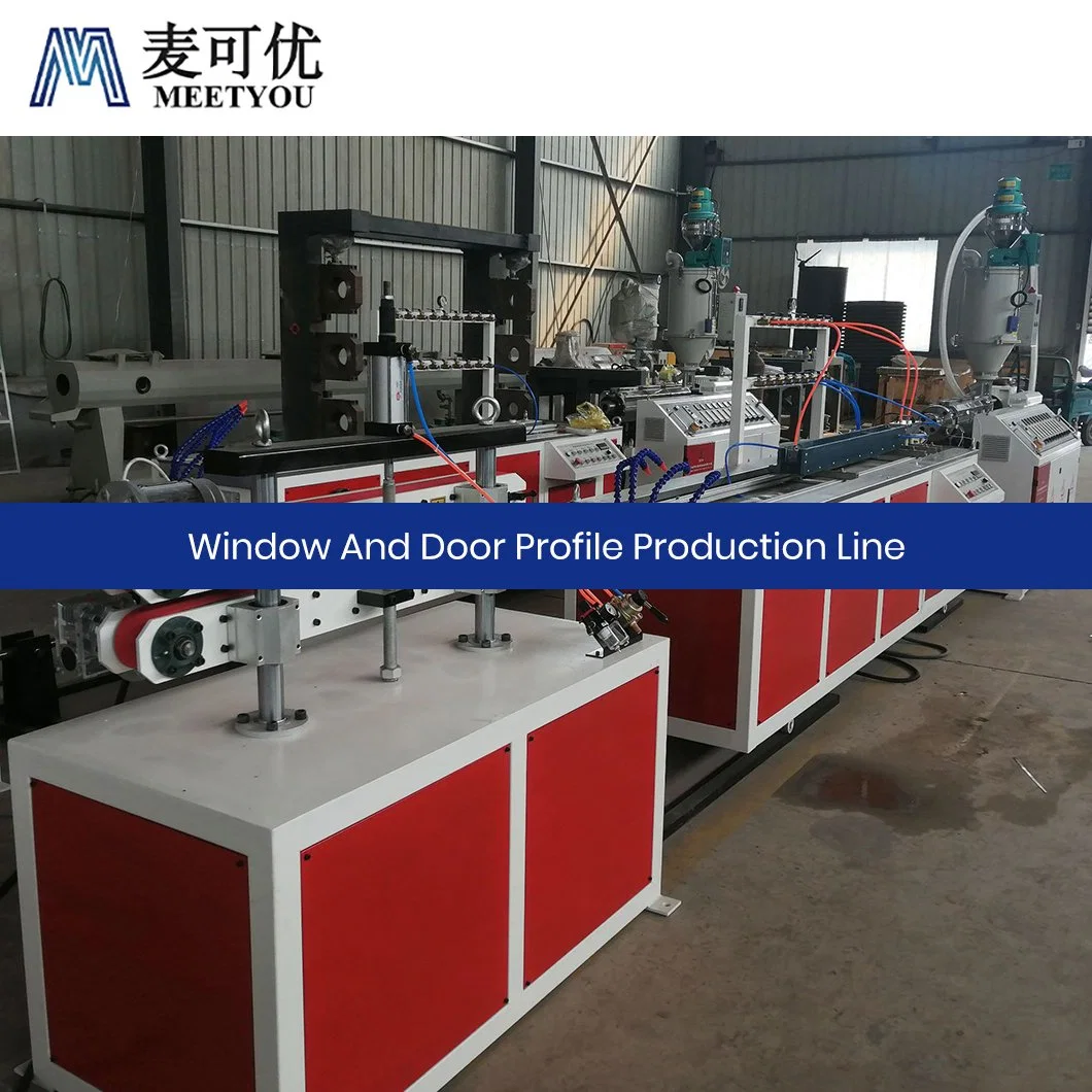 Meetyou Machinery Plastic Profile Machine Custom China PVC PE WPC PC Long Lasting UPVC Window Door Profile Frame Production Line Manufacturers