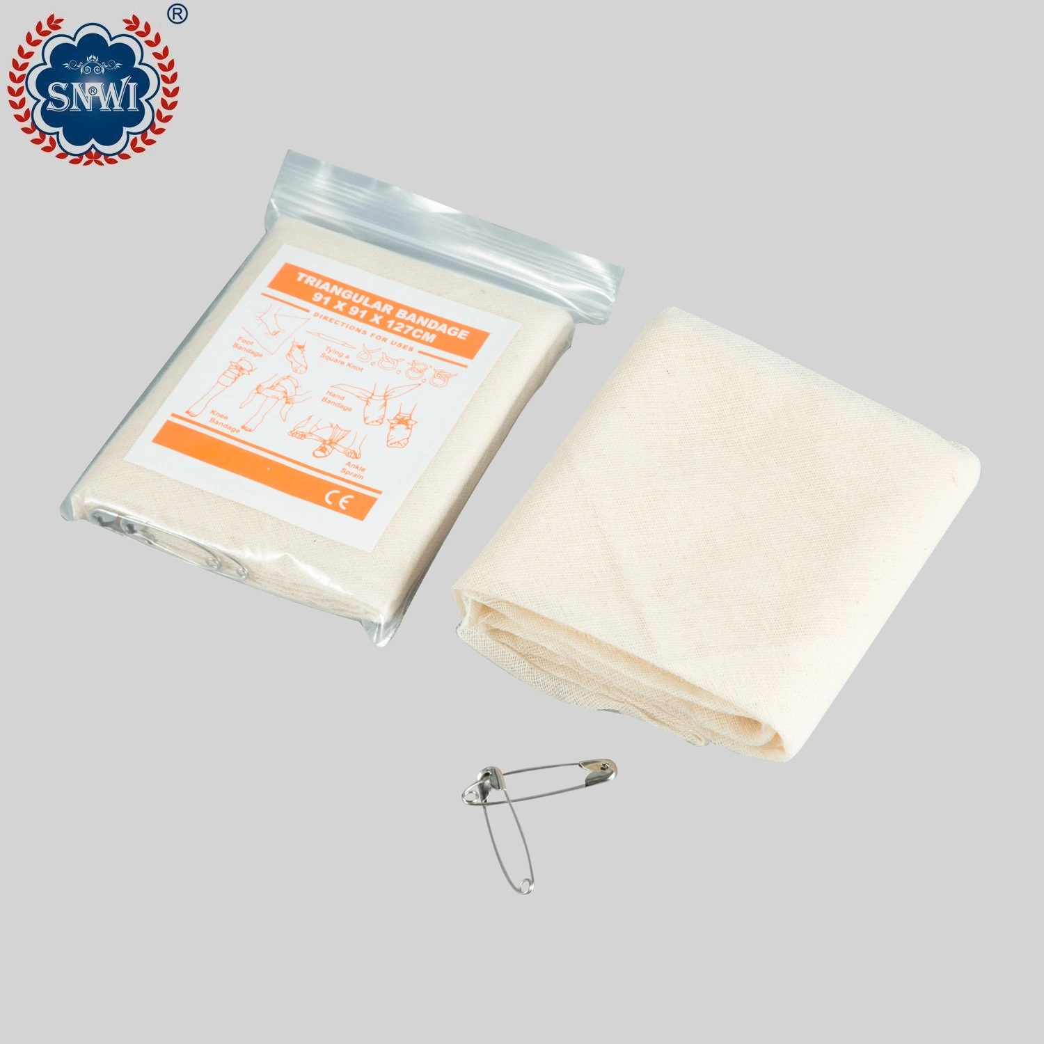 High Quality Medical Disposable Surgical Dressing Sterile Cotton Hemostatic Gauze Triangular Bandage