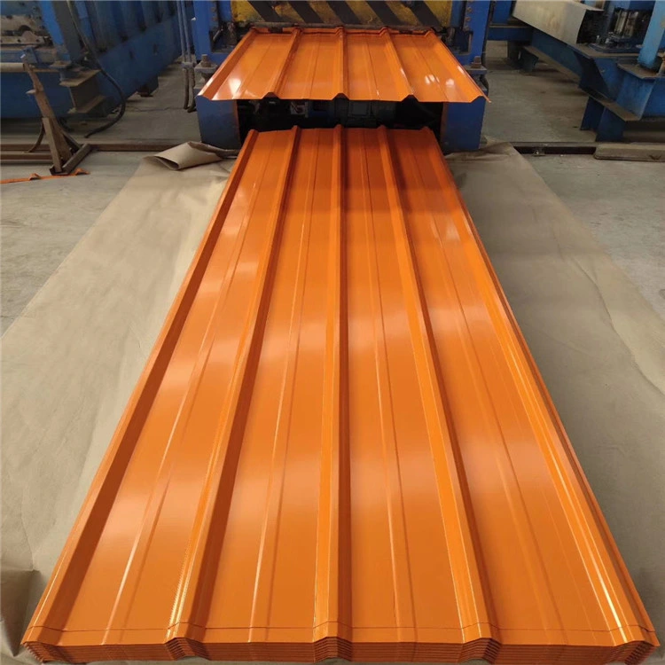 Metal Design Color Coated Roofing Use Steel Sheet Plate Customized Corrugated PPGI Zinc Building Material