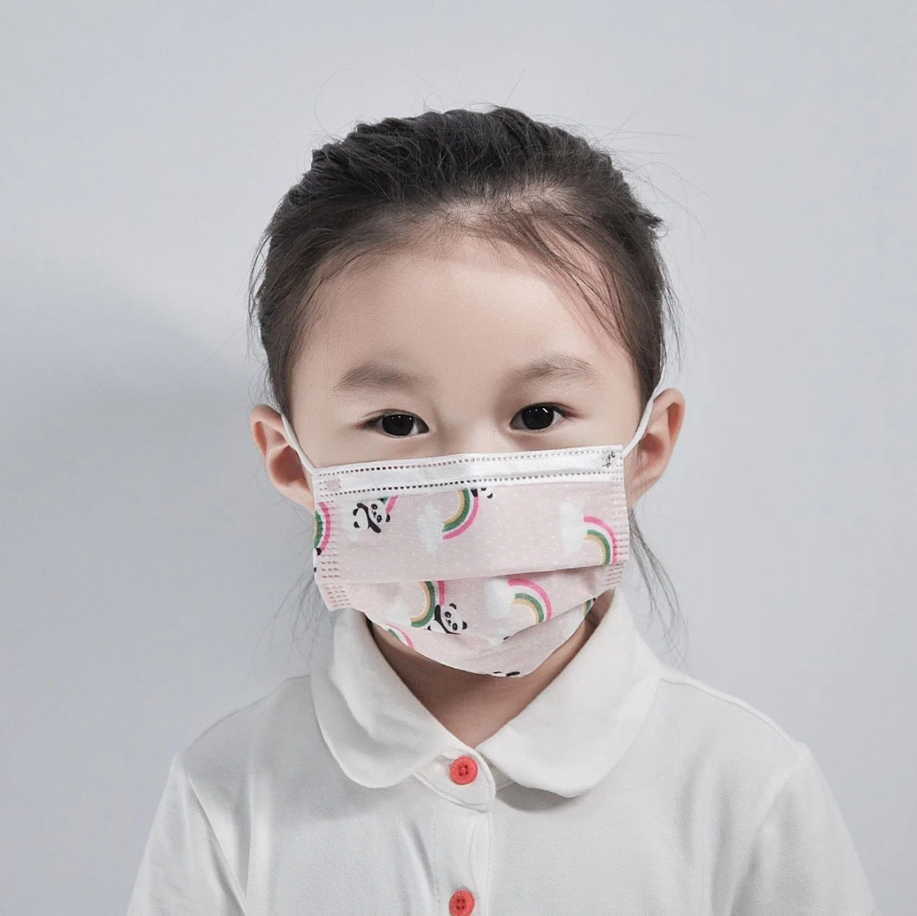 50 PCS Disposable Kids Face Mask for Boys and Girls, 3-Ply Breathable Childrens Mask for Kids School Daily Use, Mask Anti Dust/Smog