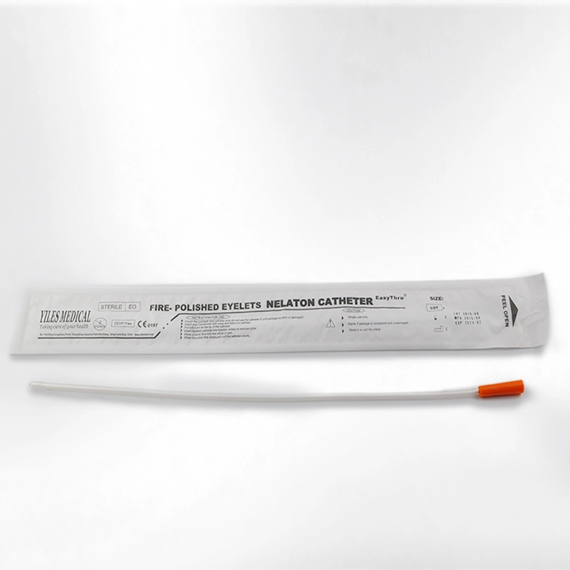 PVC Urinary Nelaton Catheter Hydrophilic Intermittent Catheter Tube