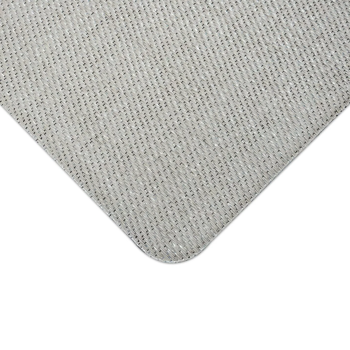 PVC Foam Soft Comfortable Anti-Fatigue Kitchen Mats Beige Fabric