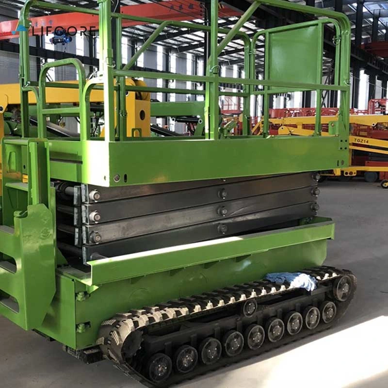 Hydraulic Self-Propelled Crawler Tracked Scissor Lift for Rent Sale