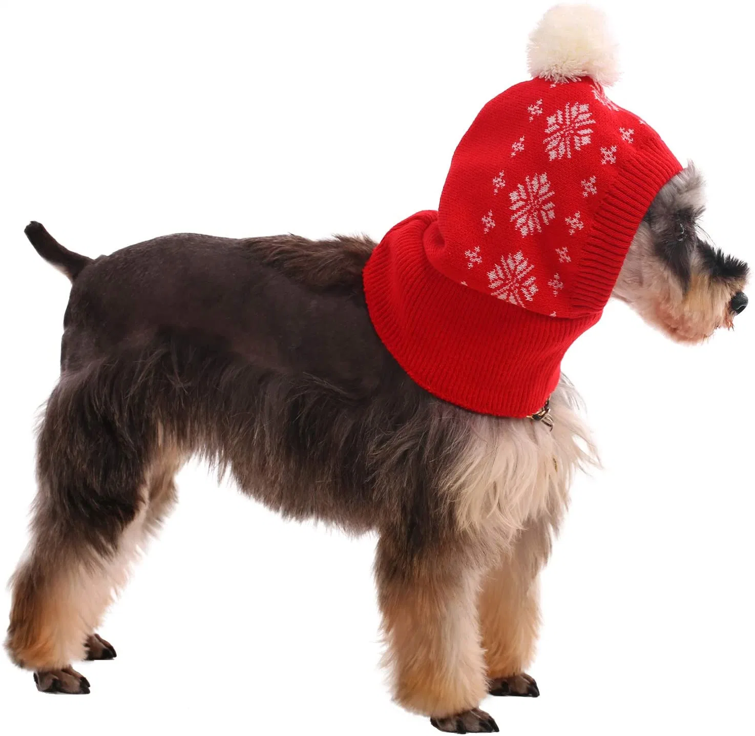 Dog Winter Hat, Dog Knitted Hat Pet Christmas Winter Warm Caps Cute Accessories Neck Ear Warmer Hood Warm Scarf Party Decoration for Pet Cat and Dog Fit for SMA