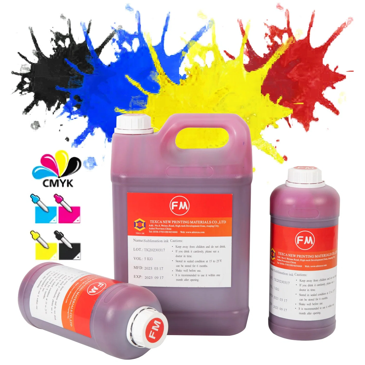 Sublimation Printing Inks Water Based Pigment Ink Supply T-Shirt Printing Textile 1kg 5kg