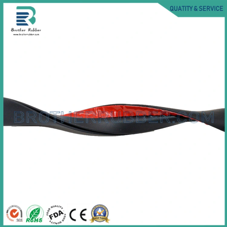 Square Anti-Skid Door Joint Sealing Strip Solid Self-Adhesive Rubber Strip