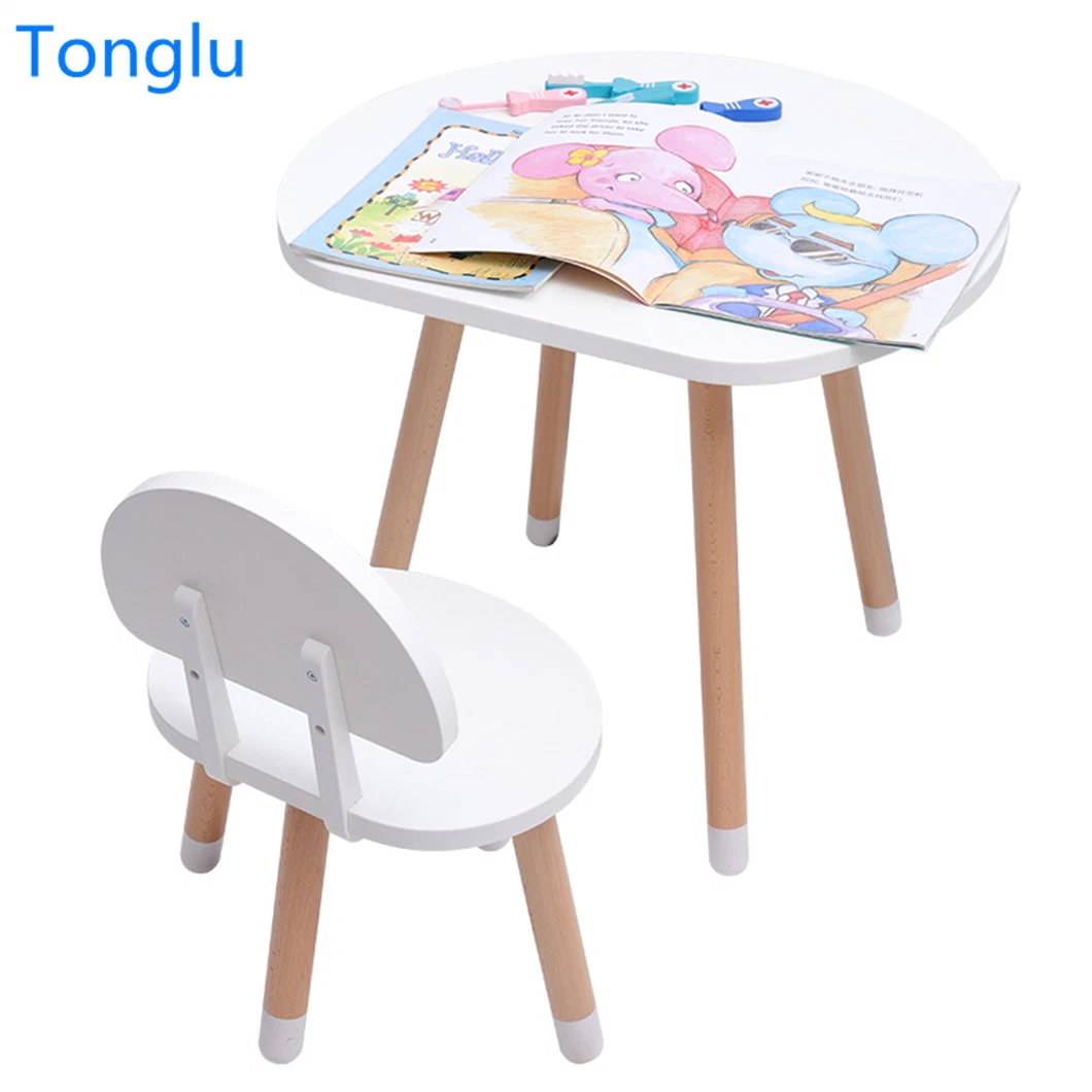 Wooden Kids Colorful Dining Study Table and Chair Toddler Furniture