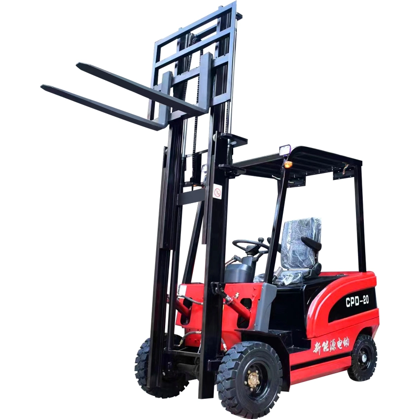 Electric Forklift, 2-Ton Small Battery Forklift, 3-Ton Hydraulic Four-Wheel Drive Stacker