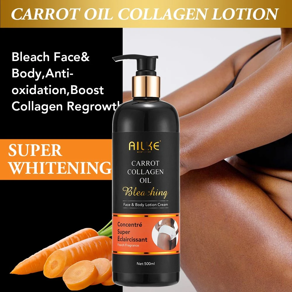 Private Label Best Organic Anti-Oxidation Moisturizing Hydrating Whitening Horse Oil Carotene Papaya Collagen Skincare Set