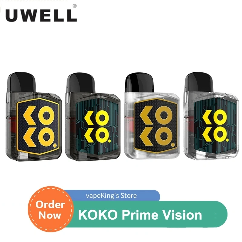 Оригинальные Uwell Caliburn Коко премьер-Vision Kit 2ml 690 Мач Vape комплект для пакетиков