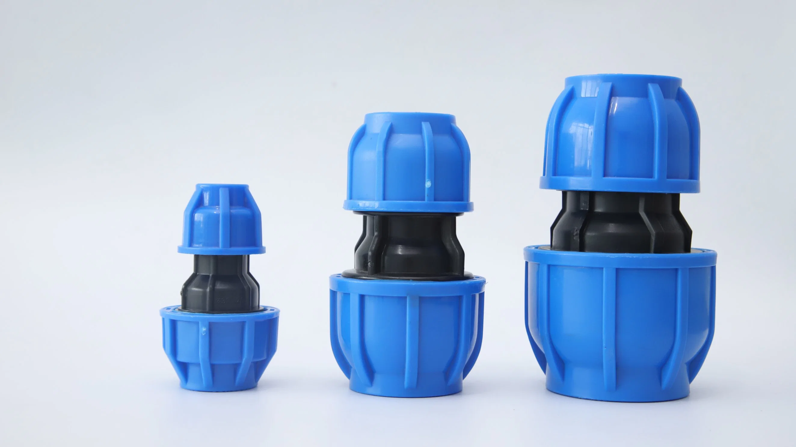 Blue Reducing Joint PP Quick Link Pipe Fitting CE