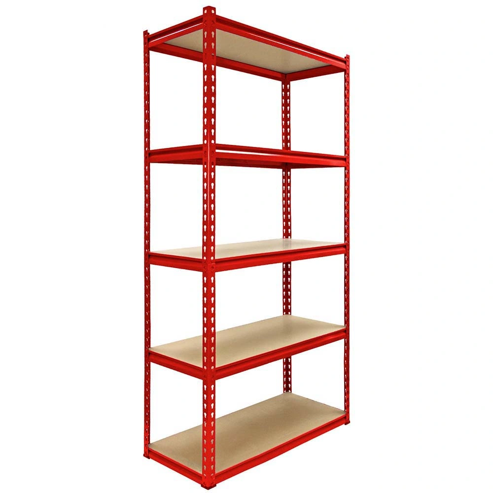 180cm X 90cm X 40cm 5 Tier Metal Garage Shelving Units 175kg Light Weight Rack