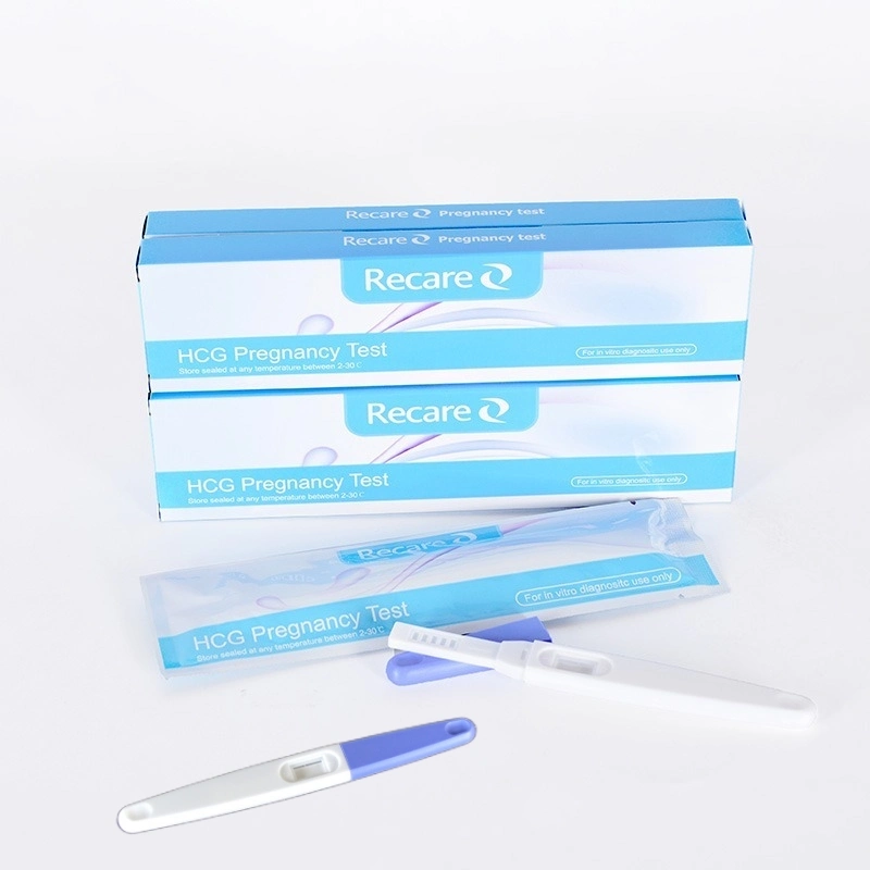 OEM Available Good Packing Medical Disposable Quick Stick Colloidal Gold Rapid HCG Pregnancy Test Midstream