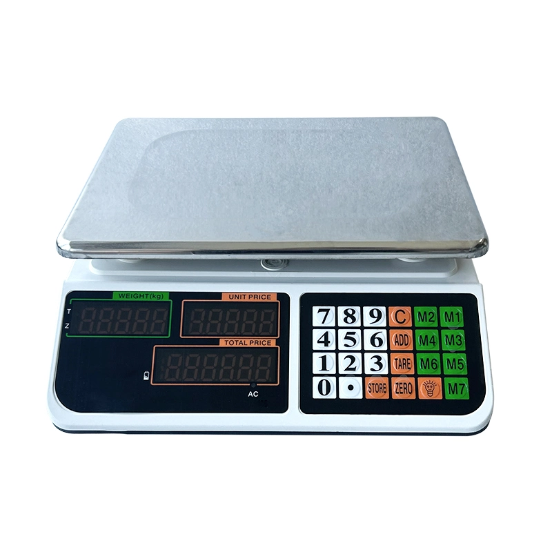 Acs-003 35kg ABS+ Stainless Steel Price Scale Hot Style Digital Electronic Price Table Scale