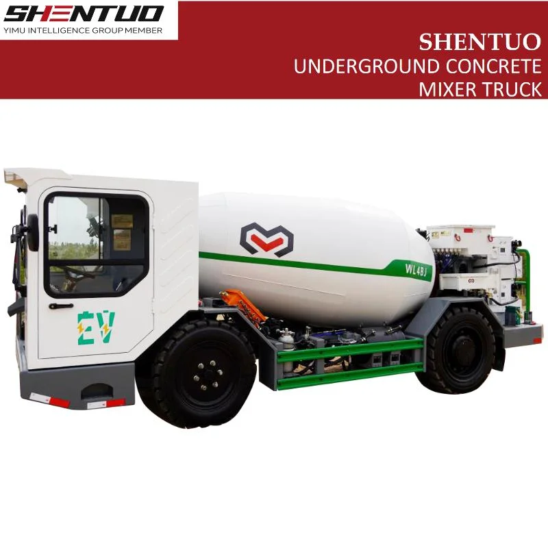 Wl4bj 4 Cubic Meters Capacity Concrete Mixer Battery Truck Underground Mining Equipment