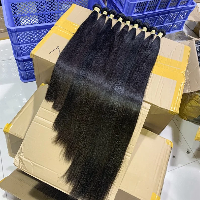 Wholesale/Supplier Straght Brazilian Virgin Hair Extension Raw Indian Hair Bulk