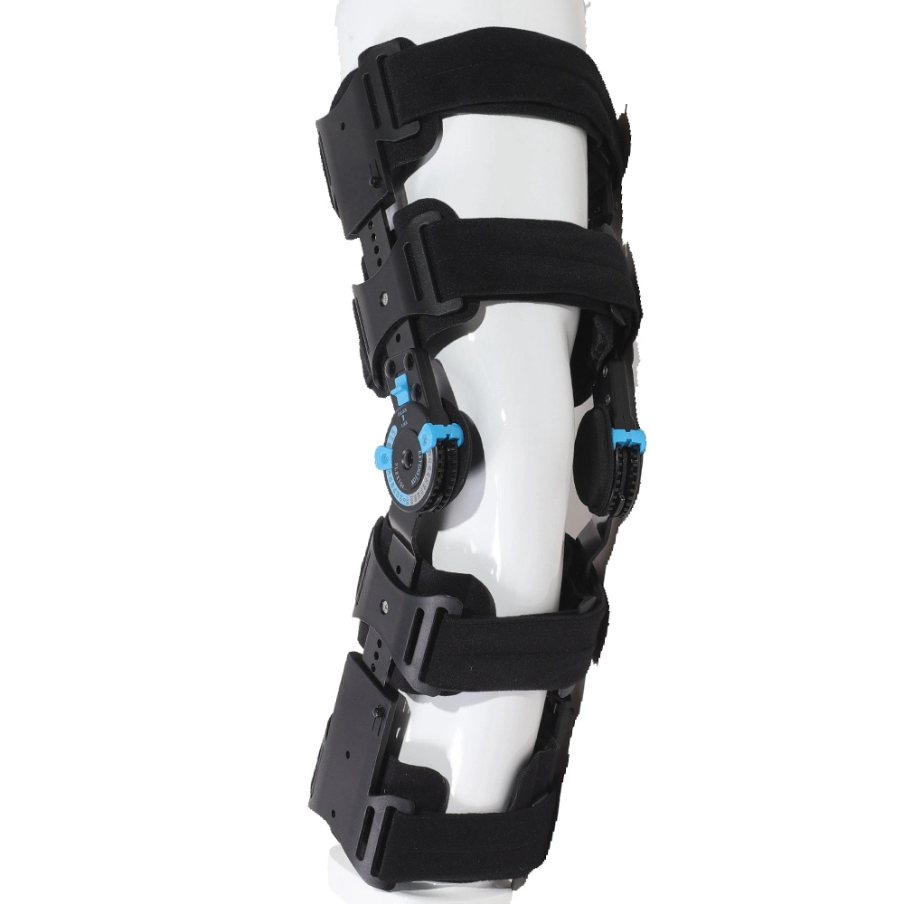 Orthopedic Hinged Knee Brace ROM Post Op Knee Brace Support for Recovery Stabilization Open Patella Stabilizer