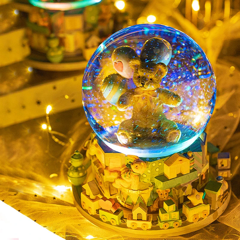 Auditoría de Nbcu Globo de Nieve personalizada Oso Snowglobe Música para niños