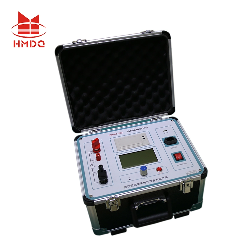 100A 200A Digital Contact Resistance Tester Loop Resistance Measurement Kit