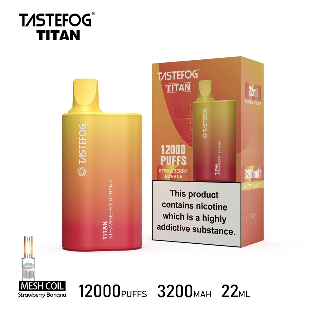 VAPE Tastefog Titan original 10K 15K Puff 0% 2% 5% SAL nicotina al por mayor Abete electrónico cigarrillo