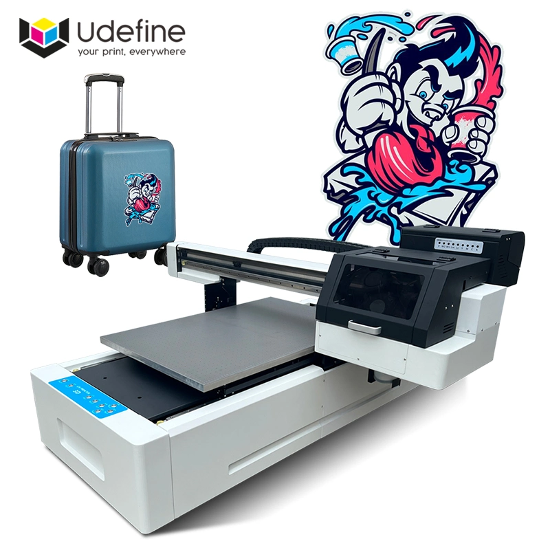 Udefine Digital UV Printing Printer Machine for Tiles Bottle PVC Sheet Card Plastic Cups Car License Plates