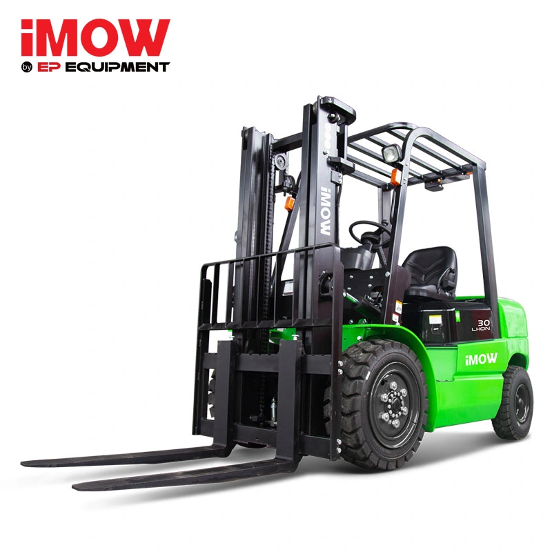 3ton 3t 3.0t 3000kg Electric Forklift Battery Forklift with 3m 4.5m 6m Full Free Mast CE ISO with Side Shifter Fork Positioner Clamp